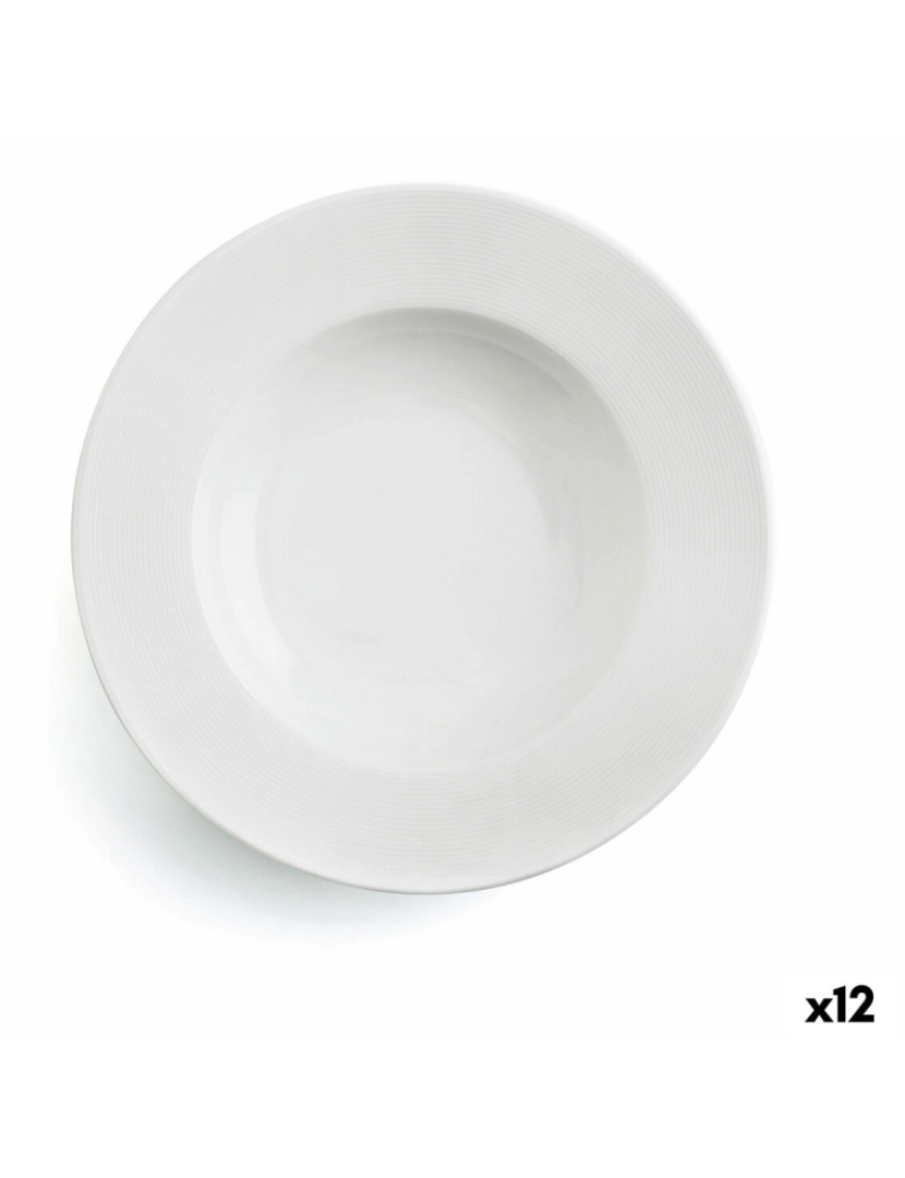 Ariane - Prato Fundo Ariane Orba Cerâmica Branco 23 cm (12 Unidades)