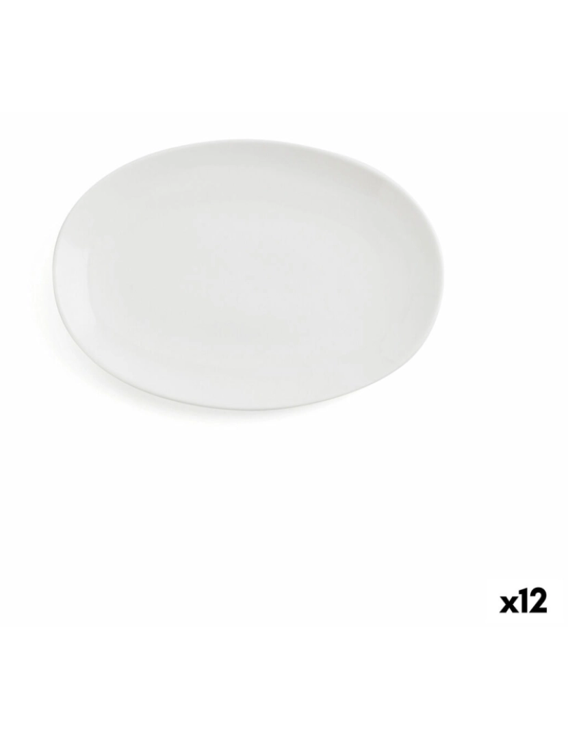 Ariane - Recipiente de Cozinha Ariane Vital Coupe Oval Branco Cerâmica Ø 21 cm (12 Unidades)