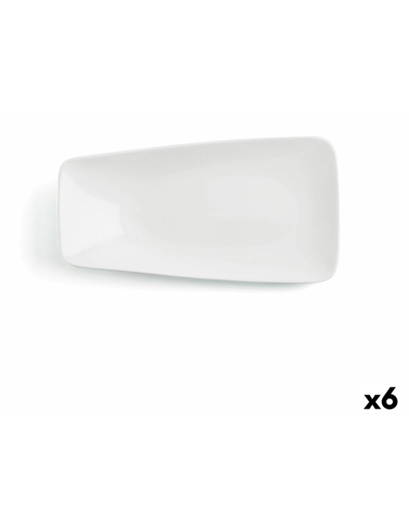 Ariane - Prato de Jantar Ariane Vital Rectangular Retangular Branco Cerâmica 29 x 15,5 cm (6 Unidades)