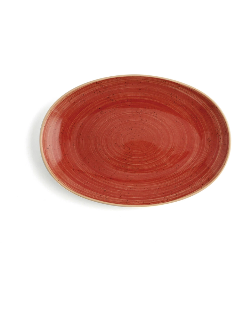 imagem de Recipiente de Cozinha Ariane Terra Oval Cerâmica Vermelho (Ø 32 cm) (6 Unidades)3