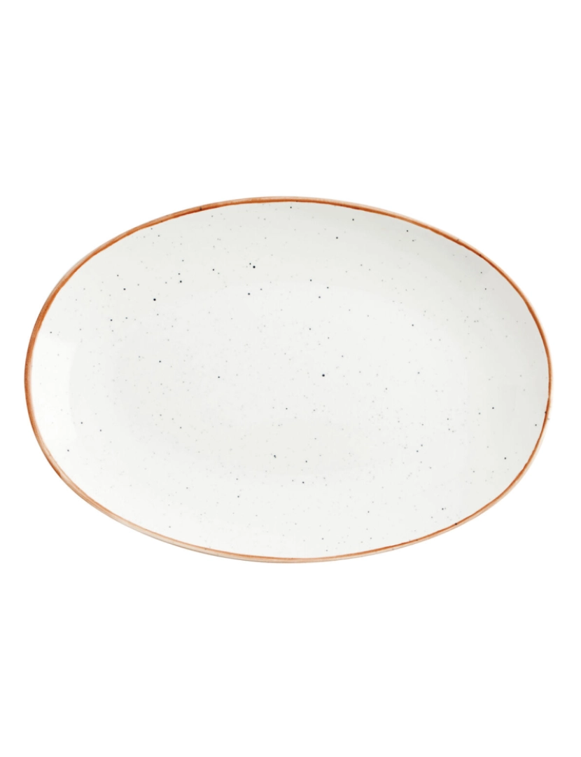 imagem de Recipiente de Cozinha Ariane Terra Oval Cerâmica Bege (Ø 26 cm) (12 Unidades)3