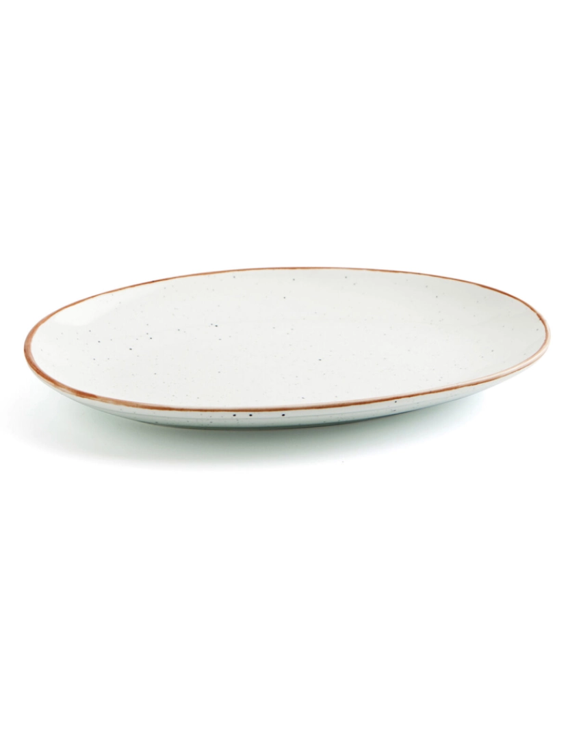 imagem de Recipiente de Cozinha Ariane Terra Oval Cerâmica Bege (Ø 26 cm) (12 Unidades)4