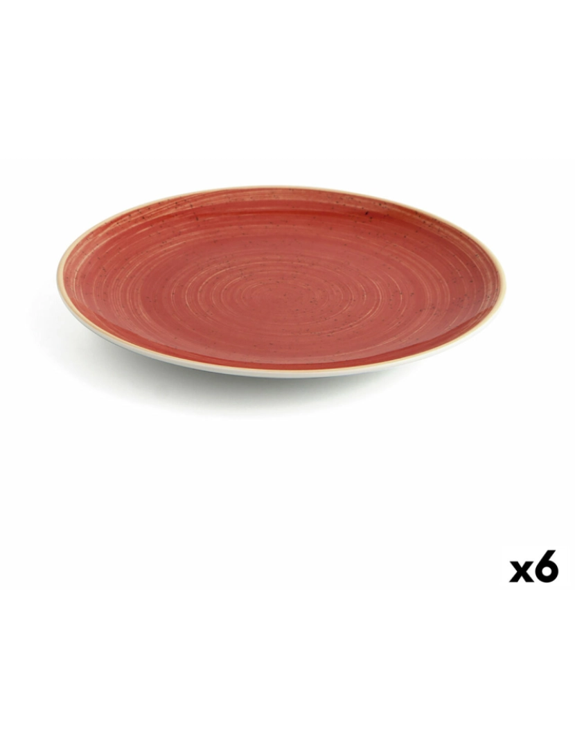Ariane - Prato de Jantar Ariane Terra Vermelho Cerâmica (6 Unidades)