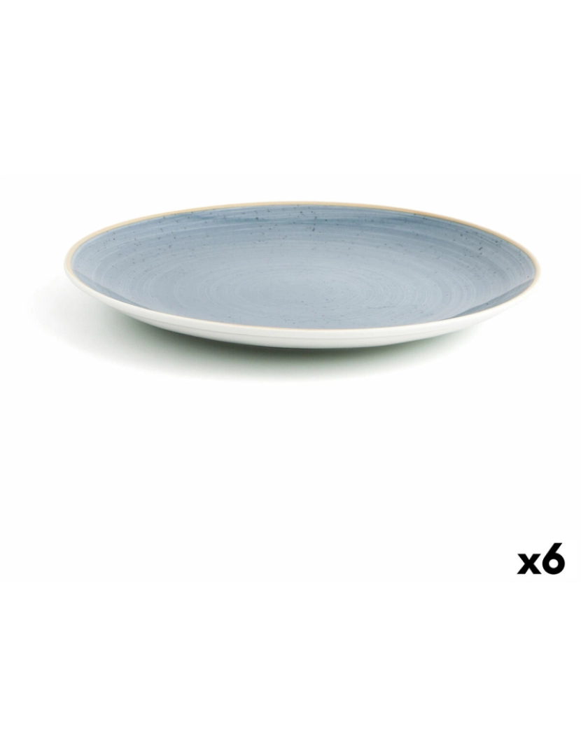 imagem de Prato de Jantar Ariane Terra Azul Cerâmica Ø 31 cm (6 Unidades)1