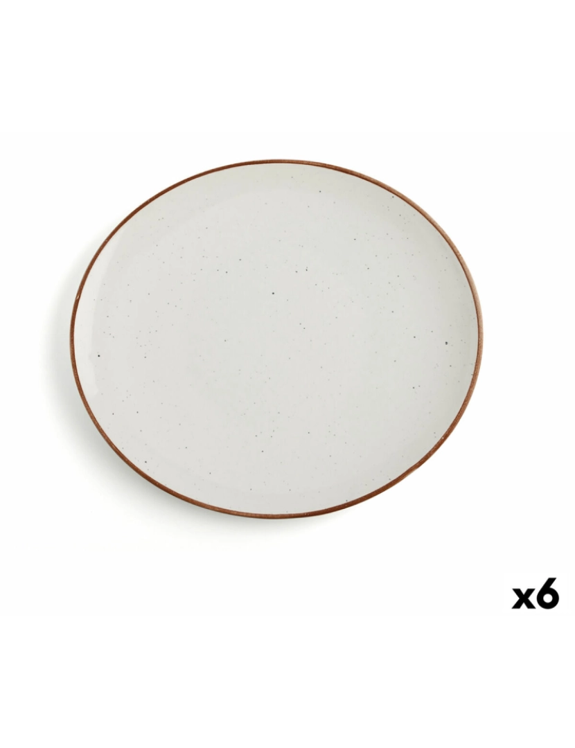 Ariane - Prato de Jantar Ariane Terra Bege Cerâmica 30 x 27 cm (6 Unidades)