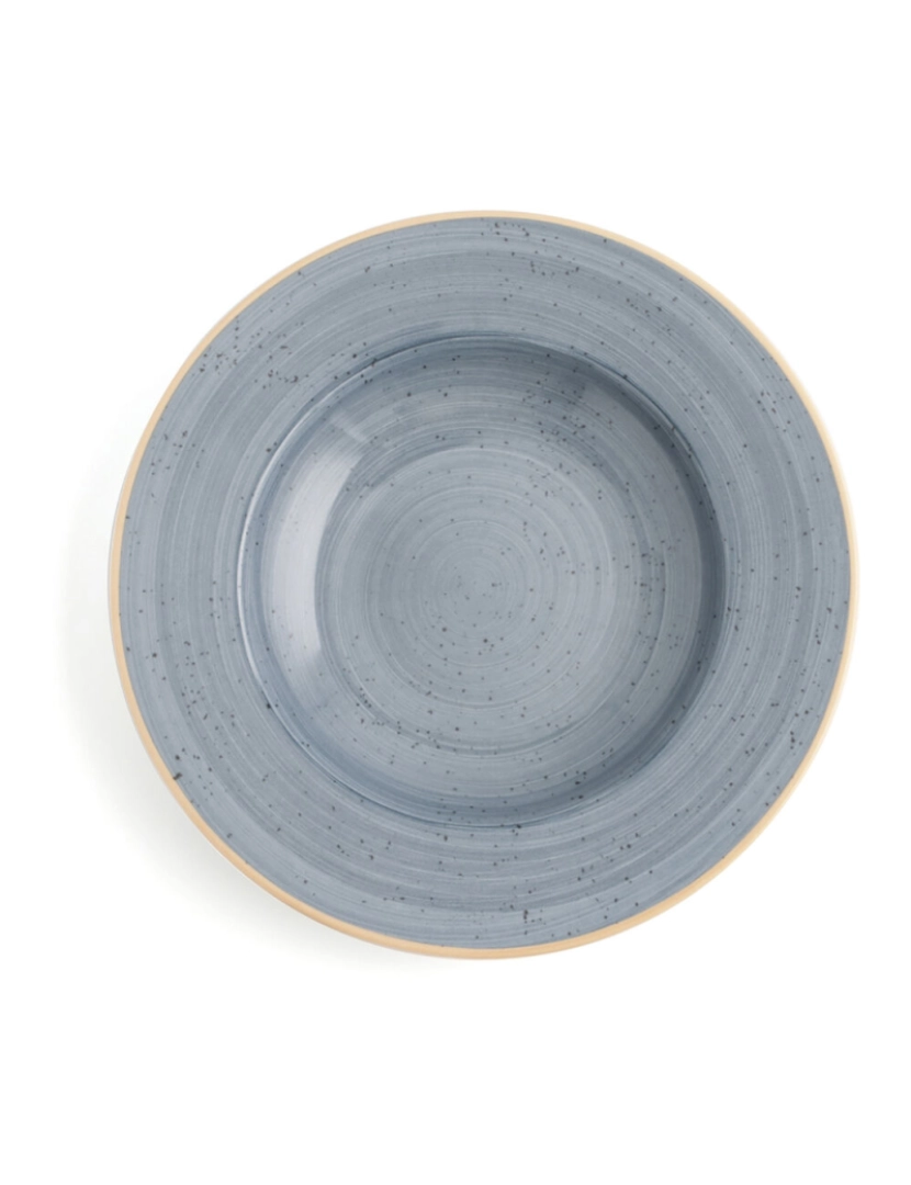 imagem de Prato Fundo Ariane Terra Cerâmica Azul (Ø 26 cm) (6 Unidades)2