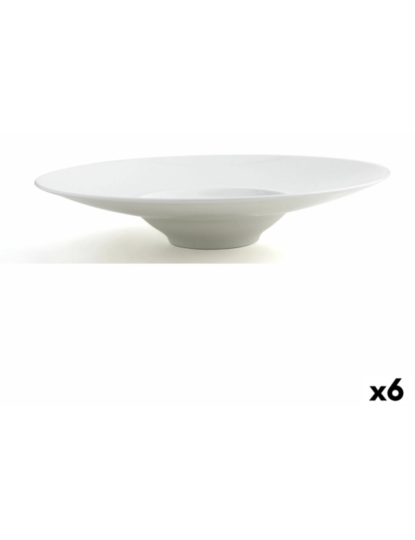 Ariane - Prato Fundo Ariane Gourmet Branco Cerâmica Ø 29 cm (6 Unidades)