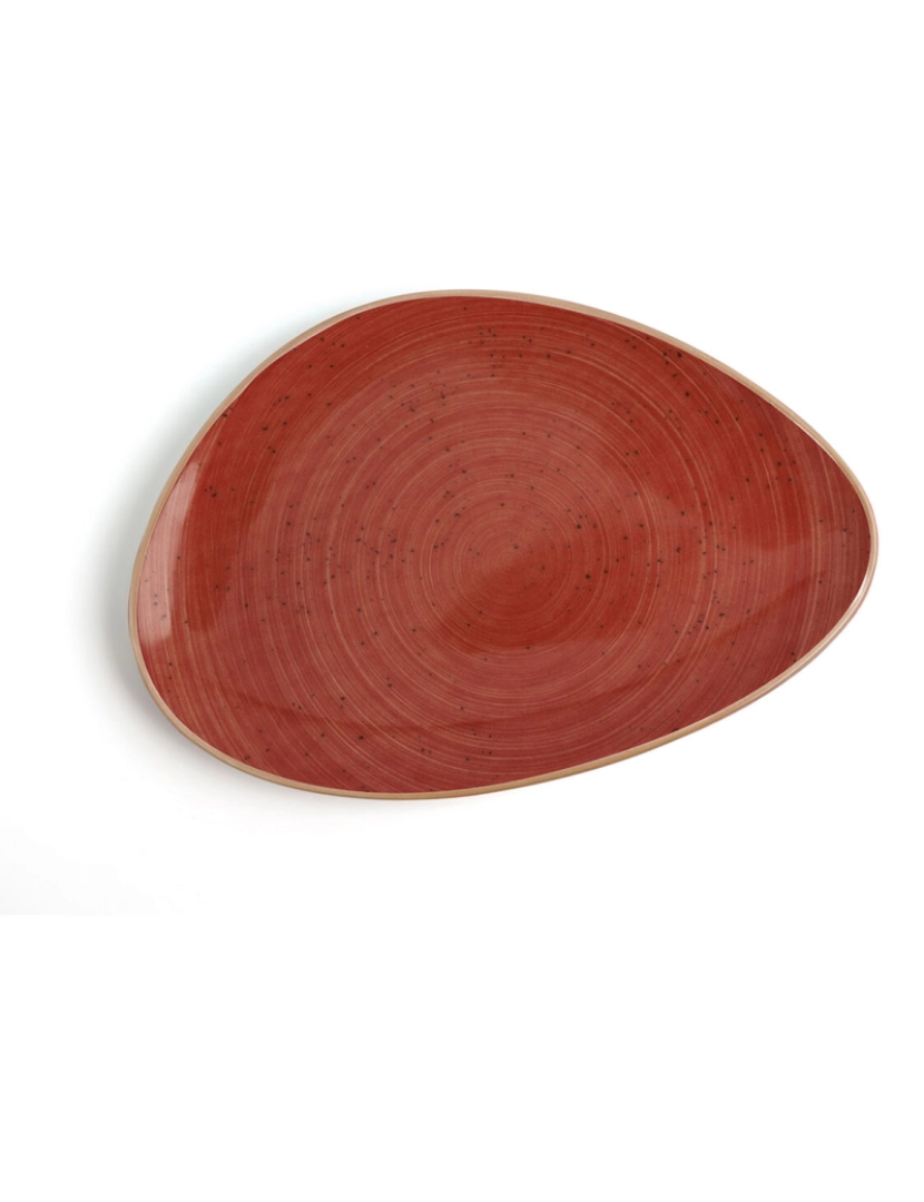 imagem de Prato de Jantar Ariane Terra Triangular Vermelho Cerâmica Ø 29 cm (6 Unidades)3