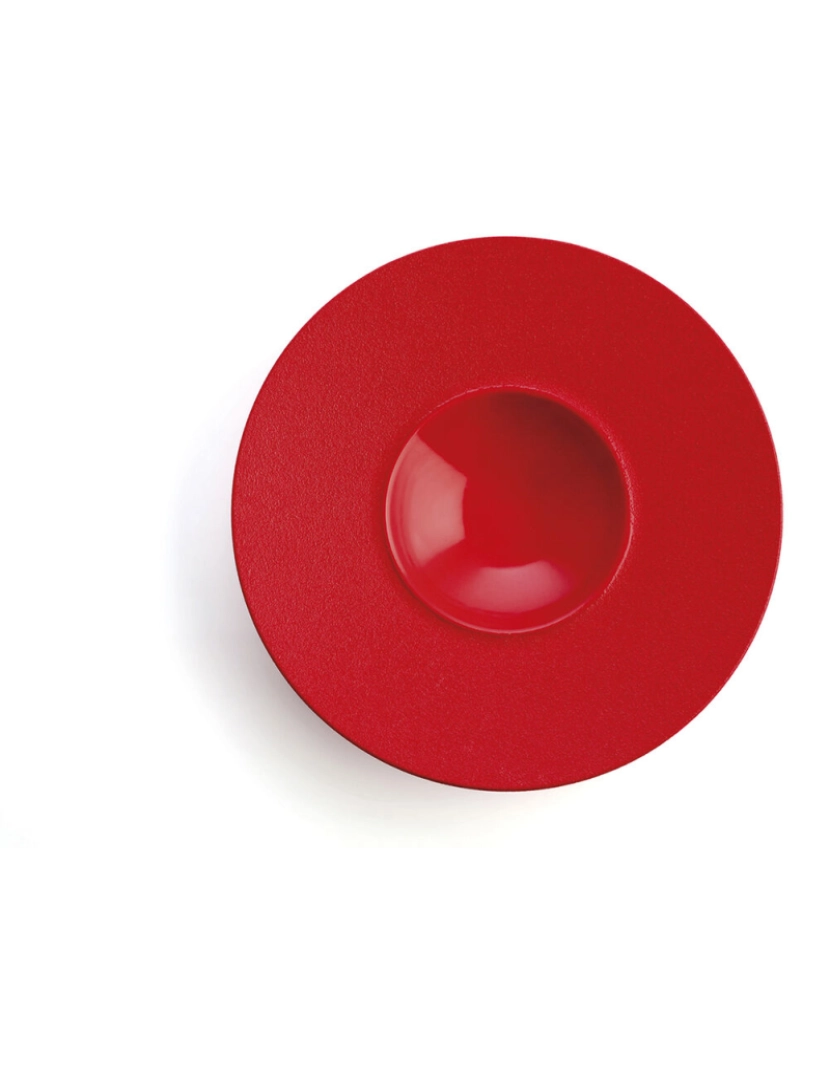 imagem de Prato Fundo Ariane Antracita Cerâmica Vermelho (Ø 28 cm) (6 Unidades)2