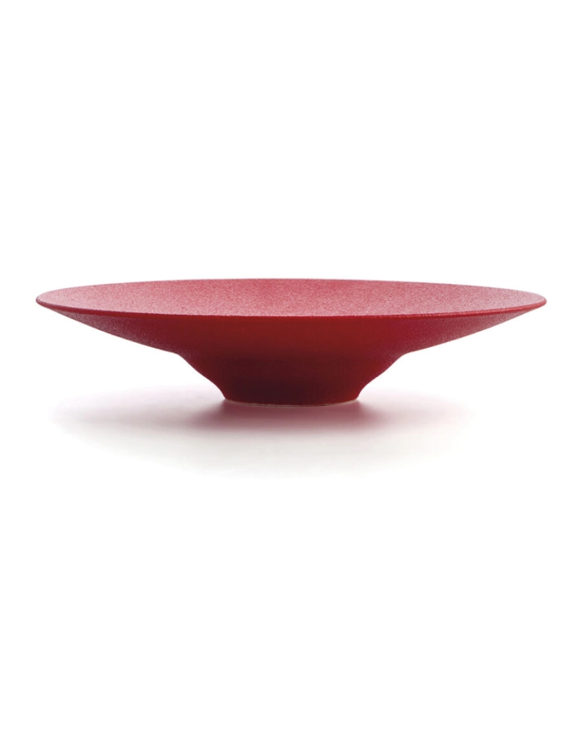 imagem de Prato Fundo Ariane Antracita Cerâmica Vermelho (Ø 28 cm) (6 Unidades)3