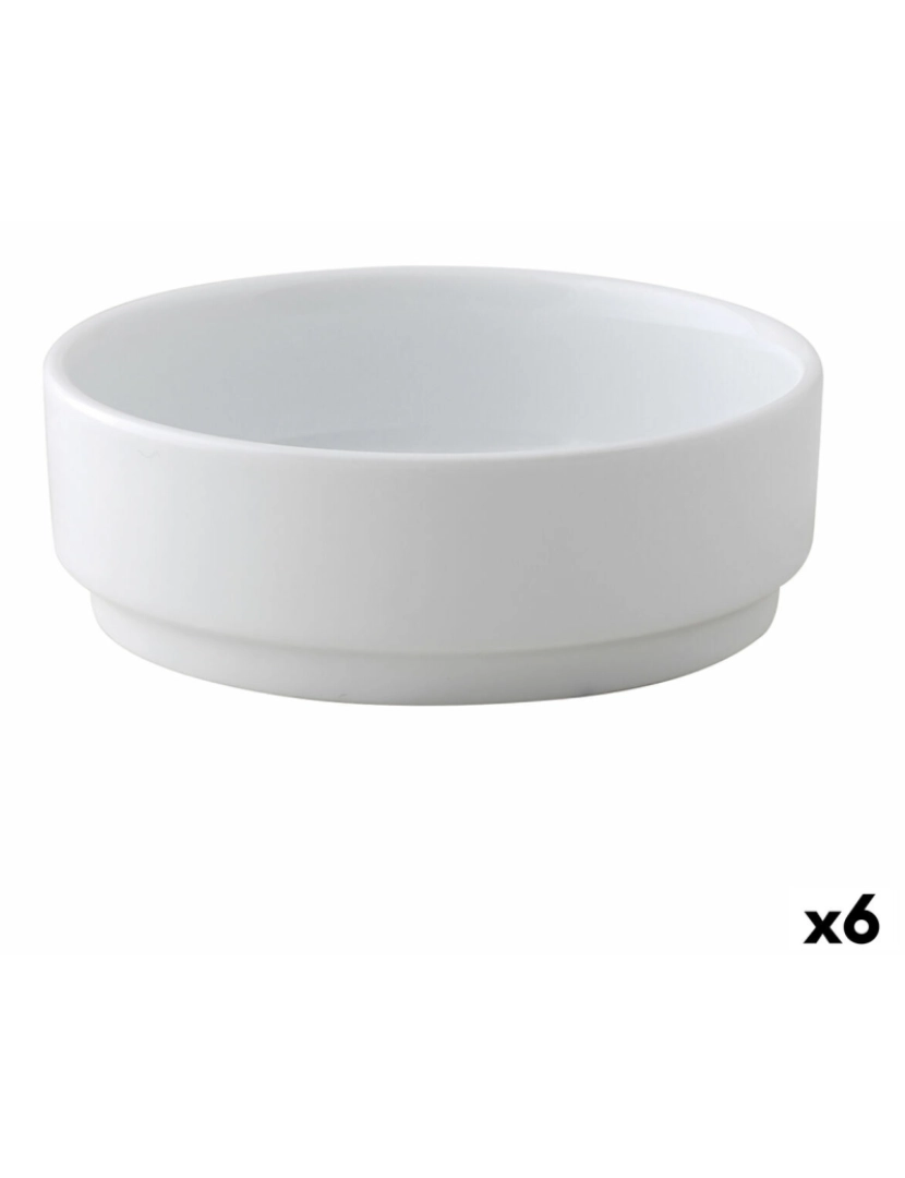 imagem de Tigela Ariane Brasserie Cerâmica Branco (16 cm) (6 Unidades)1