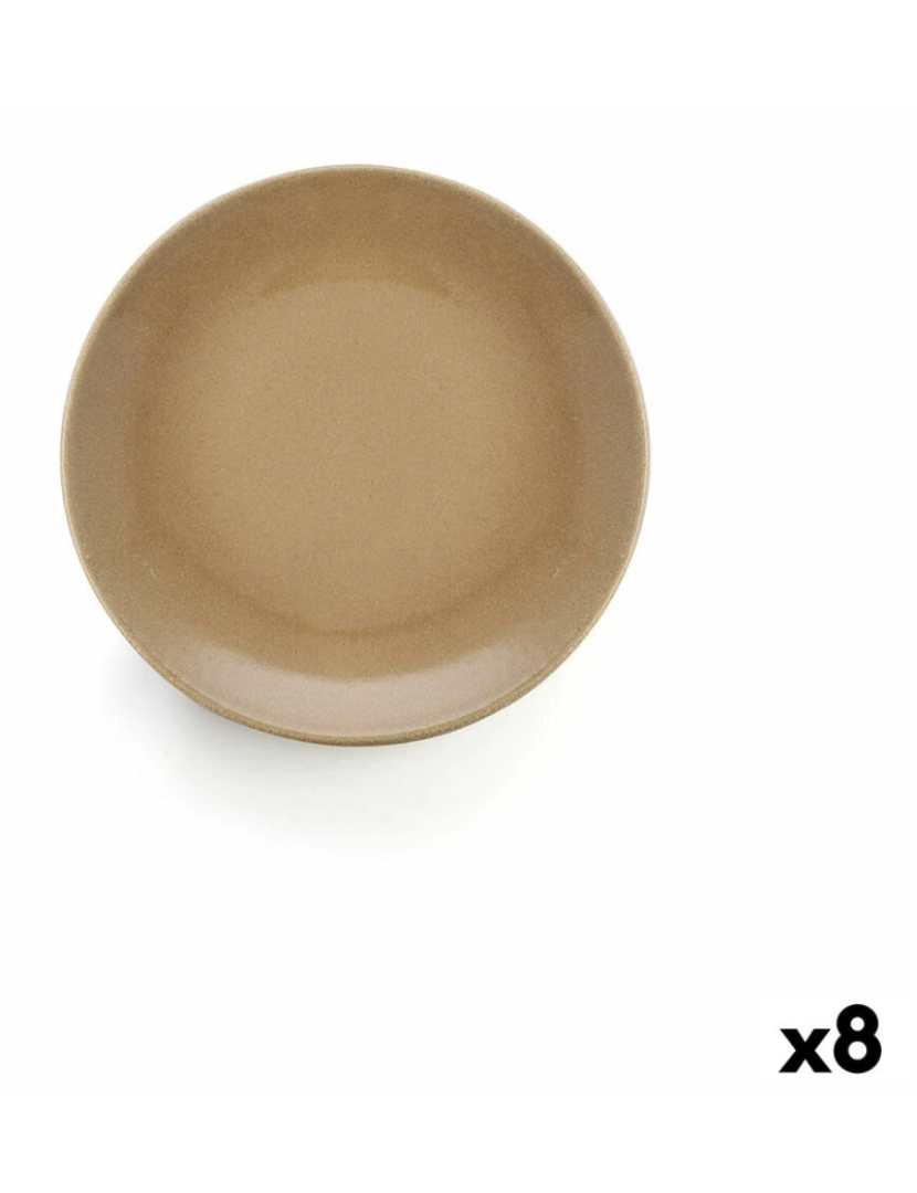 imagem de Prato de Jantar Anaflor Barro Anaflor Barro cozido Bege Cerâmica (8 Unidades)1