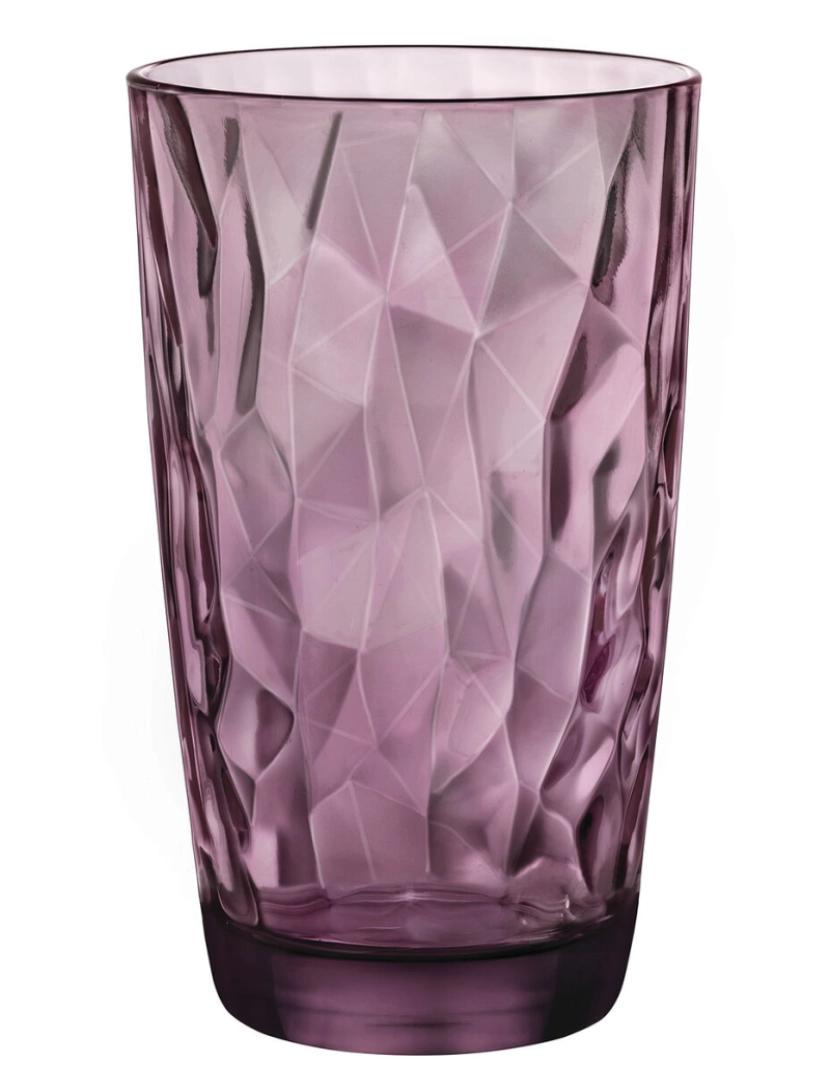 imagem de Copo Bormioli Rocco Diamond Roxo Vidro (470 ml) (6 Unidades)2