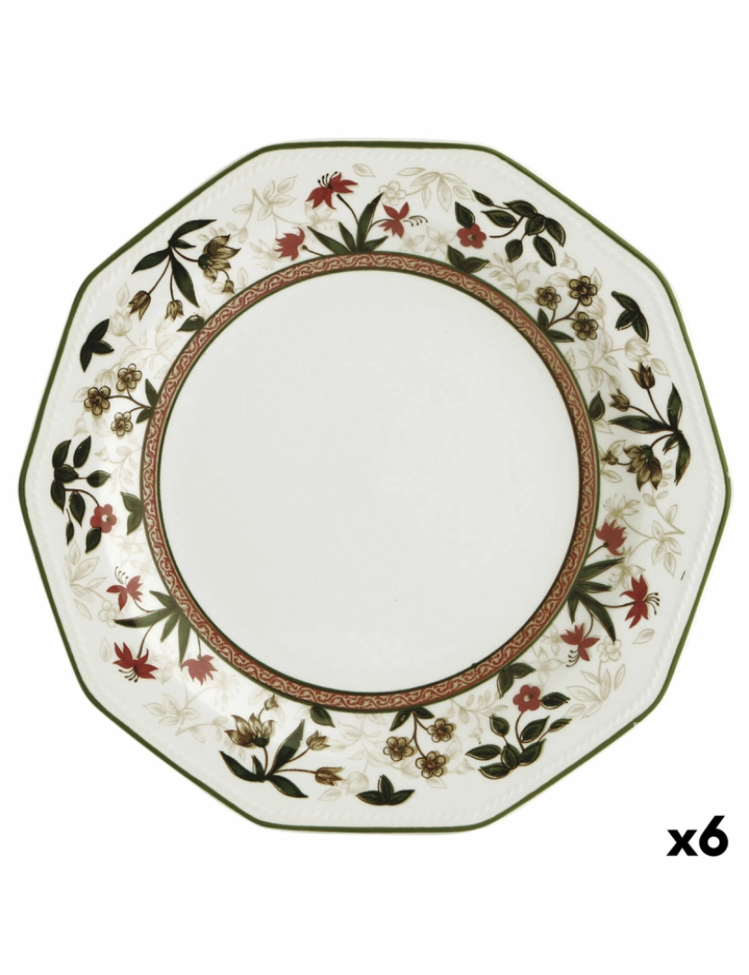 Queen´s - Prato de Jantar Queen´s By Churchill Assam Floral Cerâmica servies Ø 27 cm (6 Unidades)