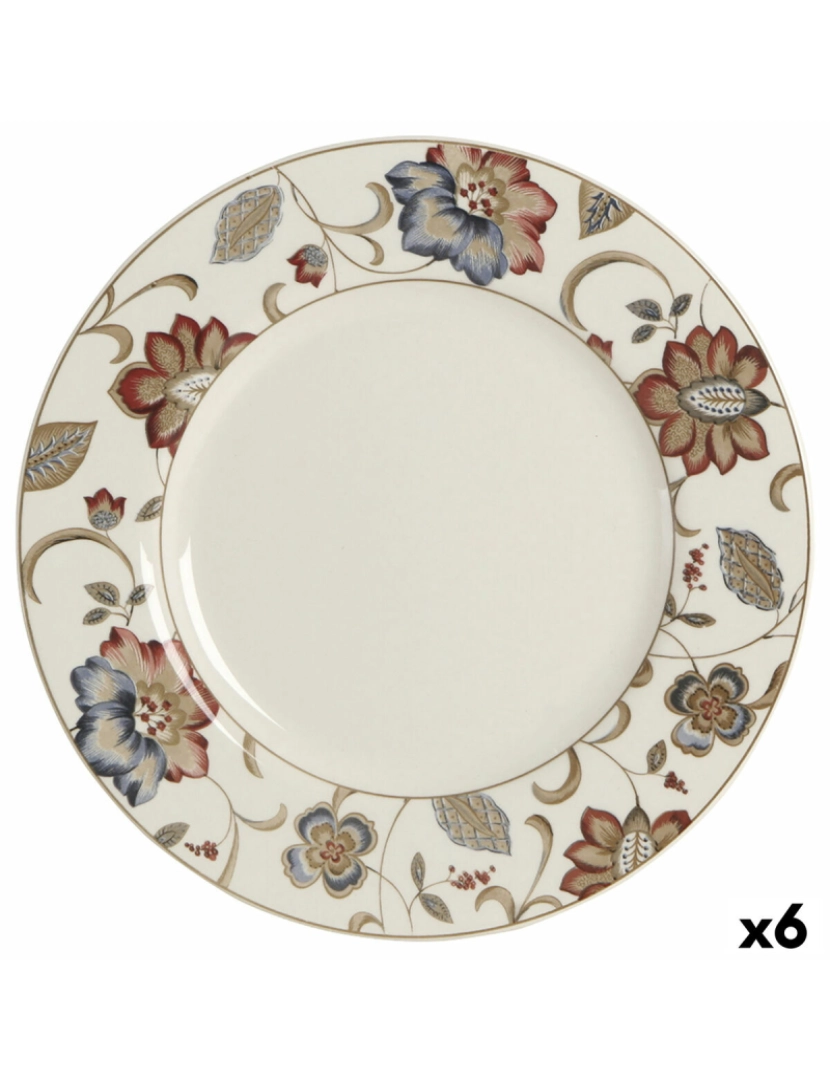 Queen´s - Prato de Jantar Queen´s By Churchill Jacobean Floral Cerâmica servies (6 Unidades)