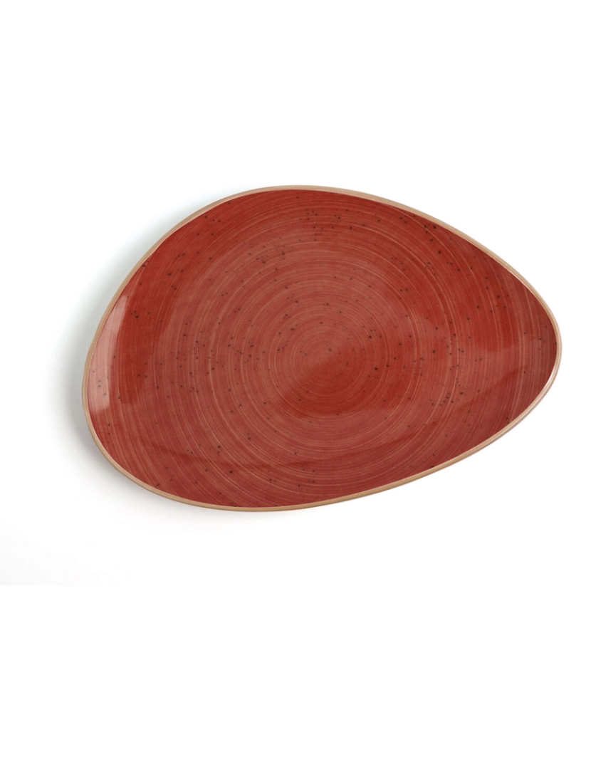 imagem de Prato de Jantar Ariane Terra Triangular Vermelho Cerâmica Ø 21 cm (12 Unidades)3
