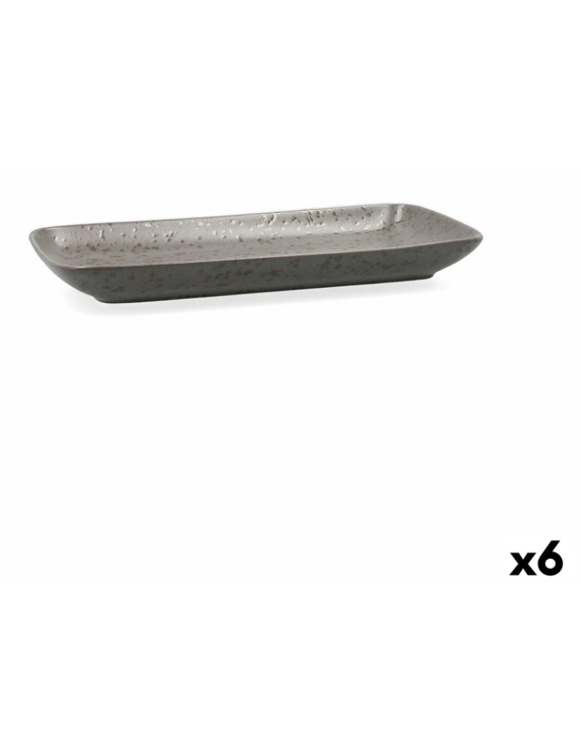 Ariane - Recipiente de Cozinha Ariane Oxide Cerâmica Cinzento (28 x 14 cm) (6 Unidades)