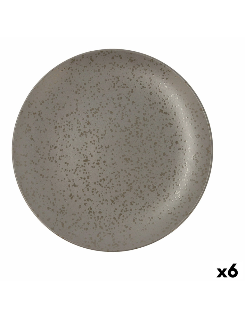 Ariane - Prato de Jantar Ariane Oxide Cinzento Cerâmica Ø 31 cm (6 Unidades)