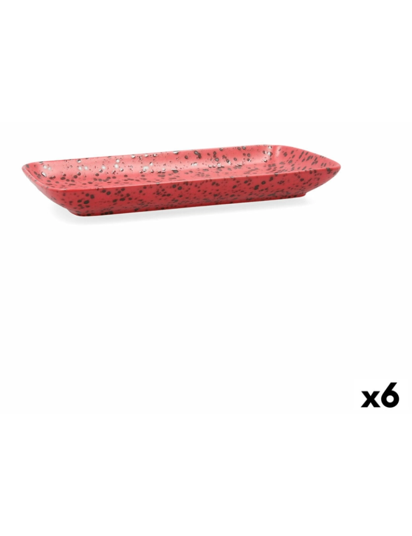 Ariane - Recipiente de Cozinha Ariane Oxide Cerâmica Vermelho (28 x 14 cm) (6 Unidades)
