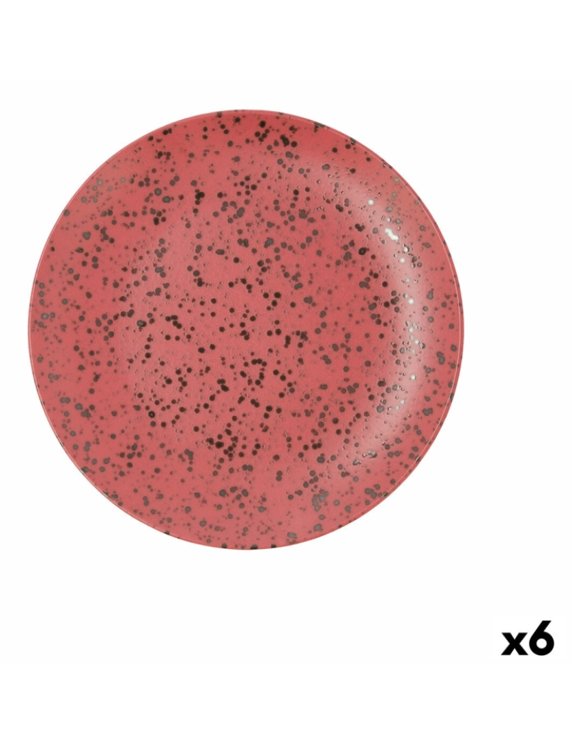imagem de Prato de Jantar Ariane Oxide Vermelho Cerâmica Ø 27 cm (6 Unidades)1