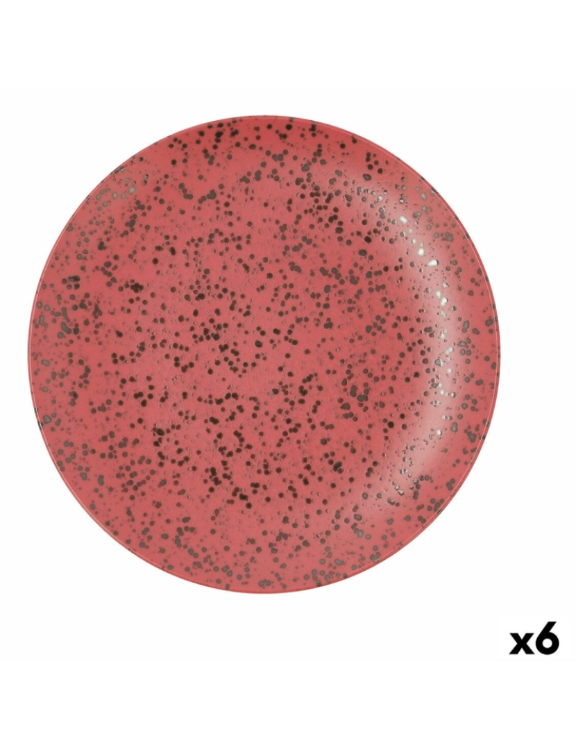 imagem de Prato de Jantar Ariane Oxide Vermelho Cerâmica Ø 31 cm (6 Unidades)1