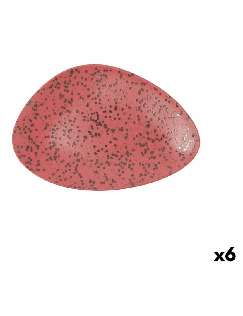 Ariane - Prato de Jantar Ariane Oxide Triangular Vermelho Cerâmica Ø 29 cm (6 Unidades)