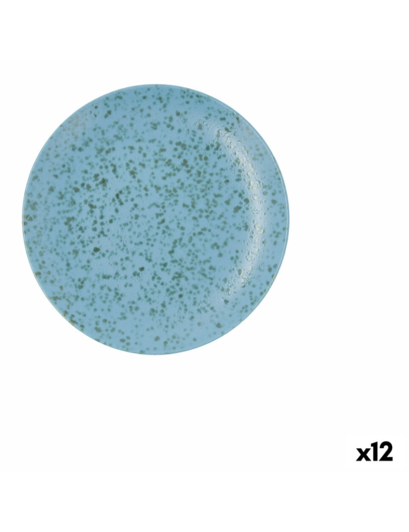 Ariane - Prato de Jantar Ariane Oxide Azul Cerâmica Ø 21 cm (12 Unidades)