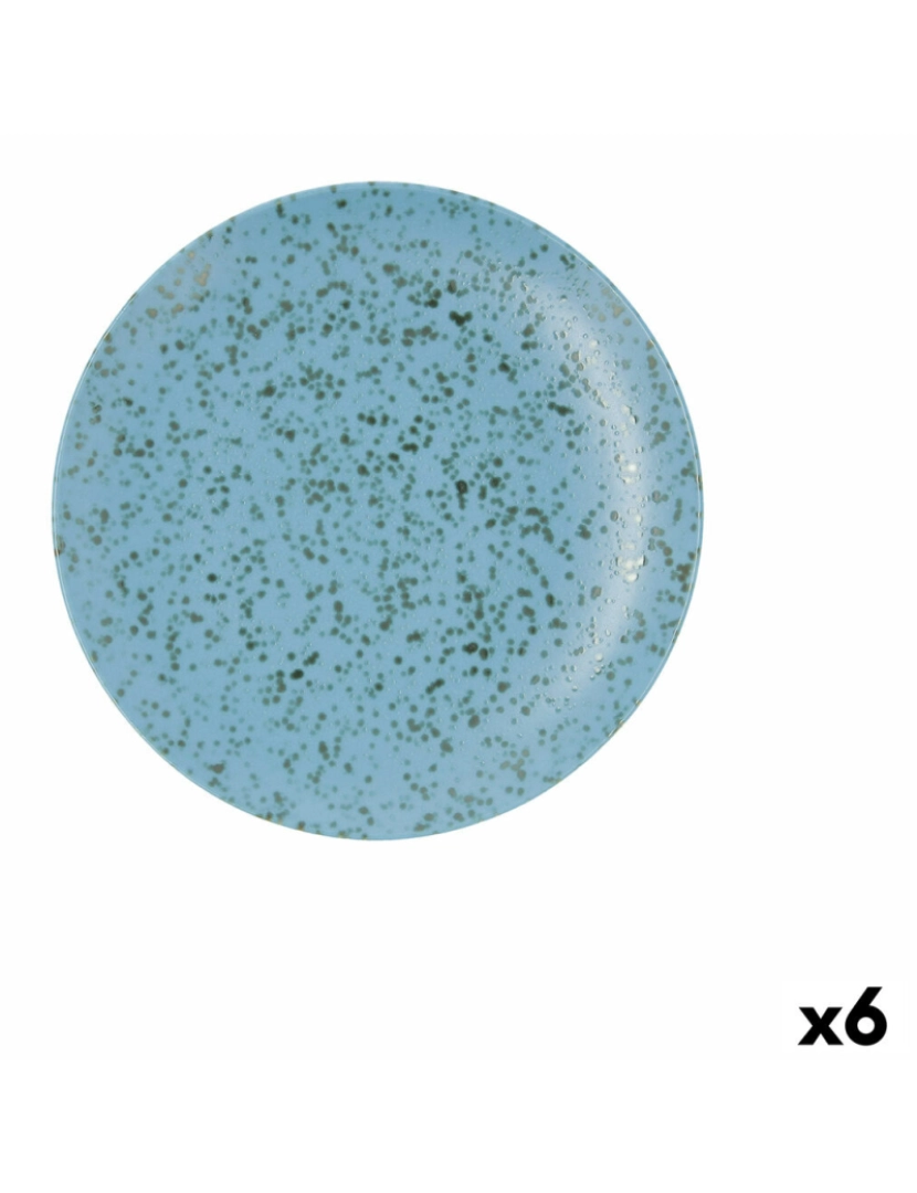 imagem de Prato de Jantar Ariane Oxide Azul Cerâmica Ø 24 cm (6 Unidades)1