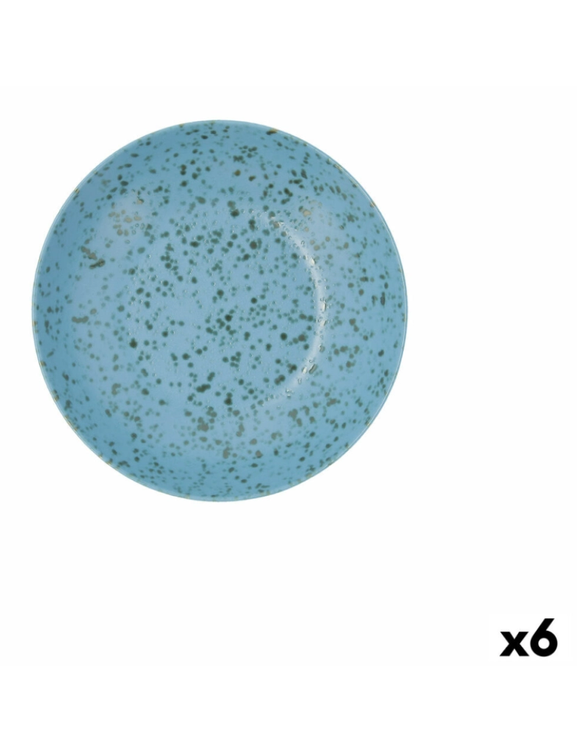 imagem de Prato Fundo Ariane Oxide Cerâmica Azul (Ø 21 cm) (6 Unidades)1