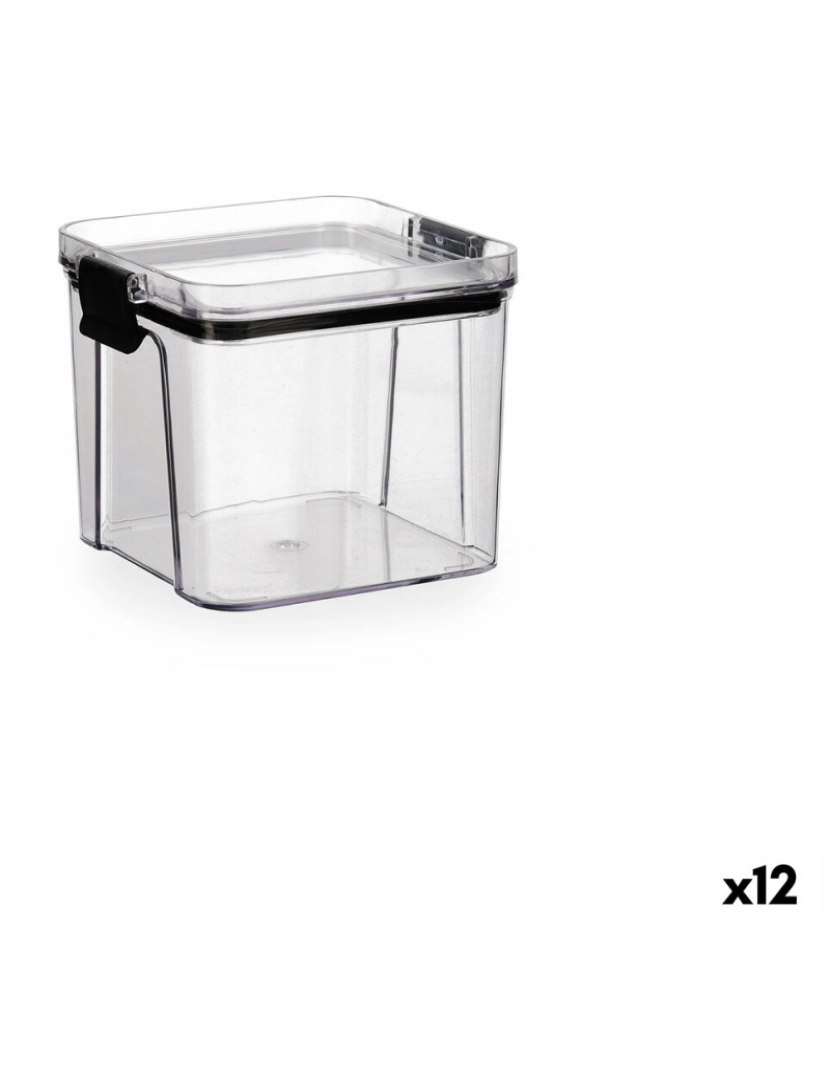 Quid - Recipiente para Conservar Alimentos Quid Cocco Transparente Plástico 700 ml (12 Unidades)