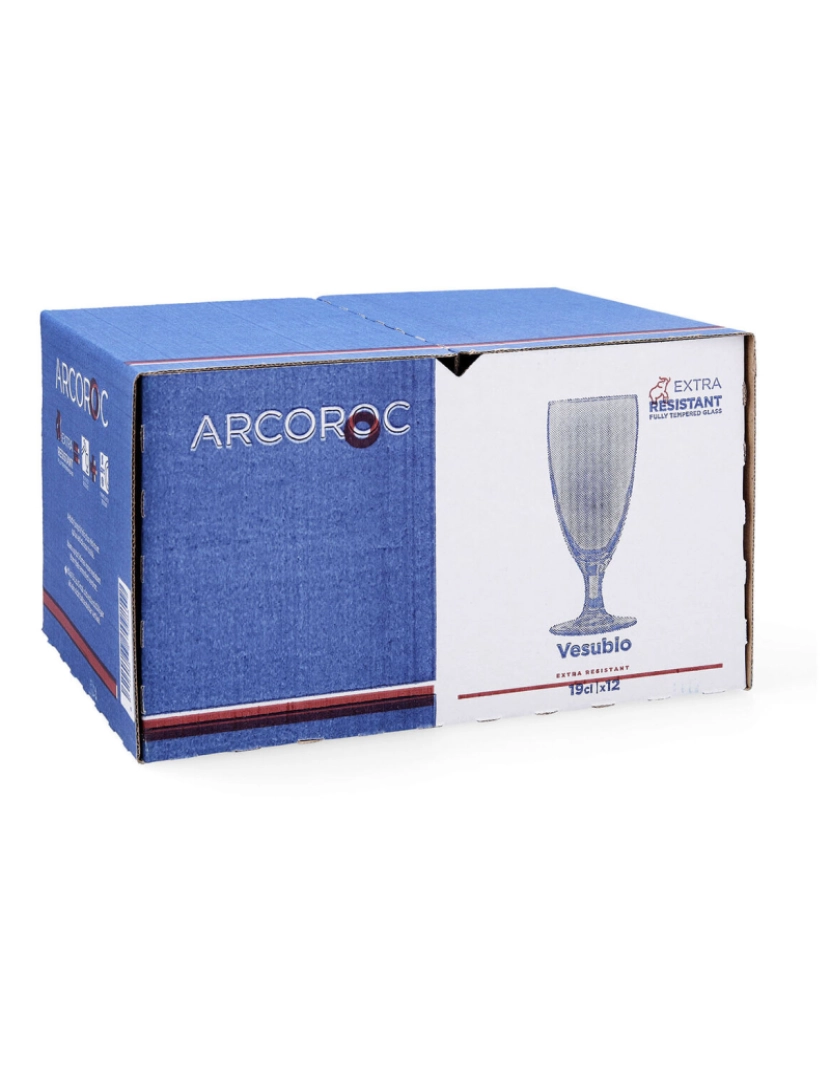 imagem de Conjunto de Copos Arcoroc Vesubio Sumo 12 Unidades Transparente Vidro 190 ml2