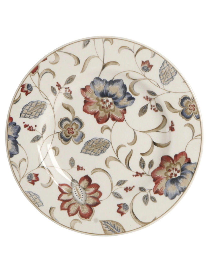 imagem de Prato para Sobremesas Queen´s By Churchill Jacobean Floral Cerâmica servies 21,3 cm (6 Unidades)4