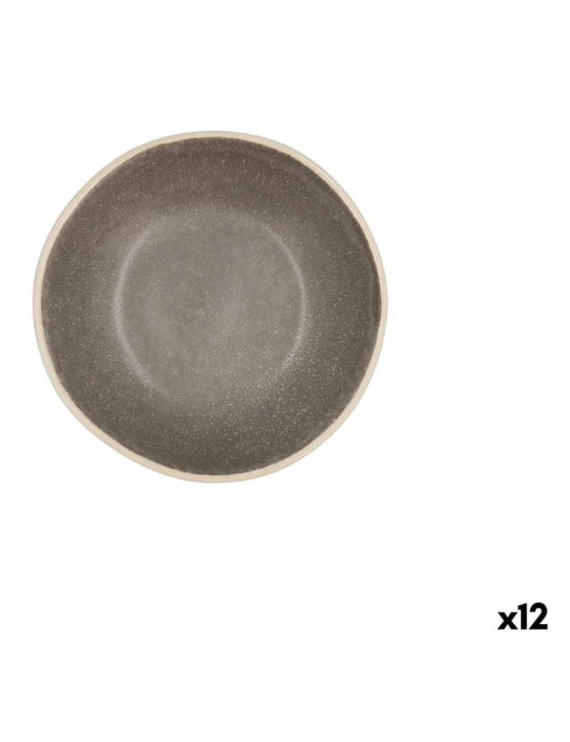 Bidasoa - Tigela Bidasoa Gio Cerâmica Cinzento 12 x 3 cm (12 Unidades)