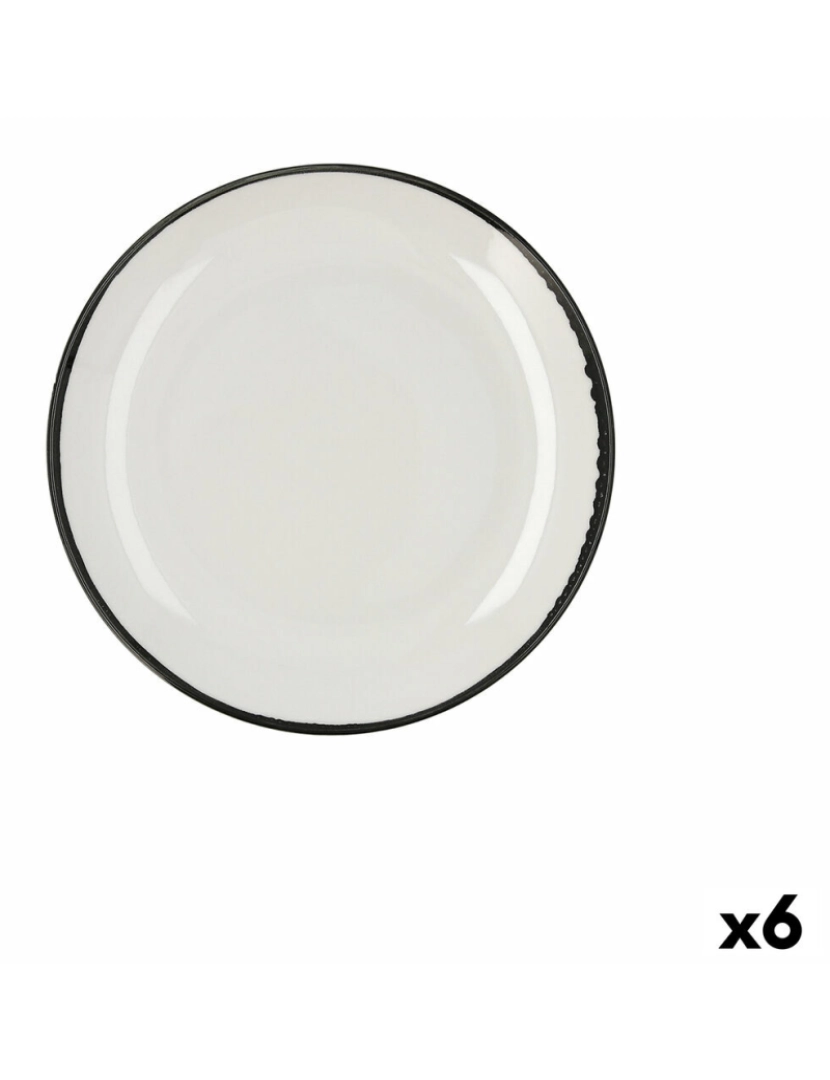 Ariane - Prato de Jantar Ariane Vital Filo Branco Cerâmica Ø 27 cm (6 Unidades)