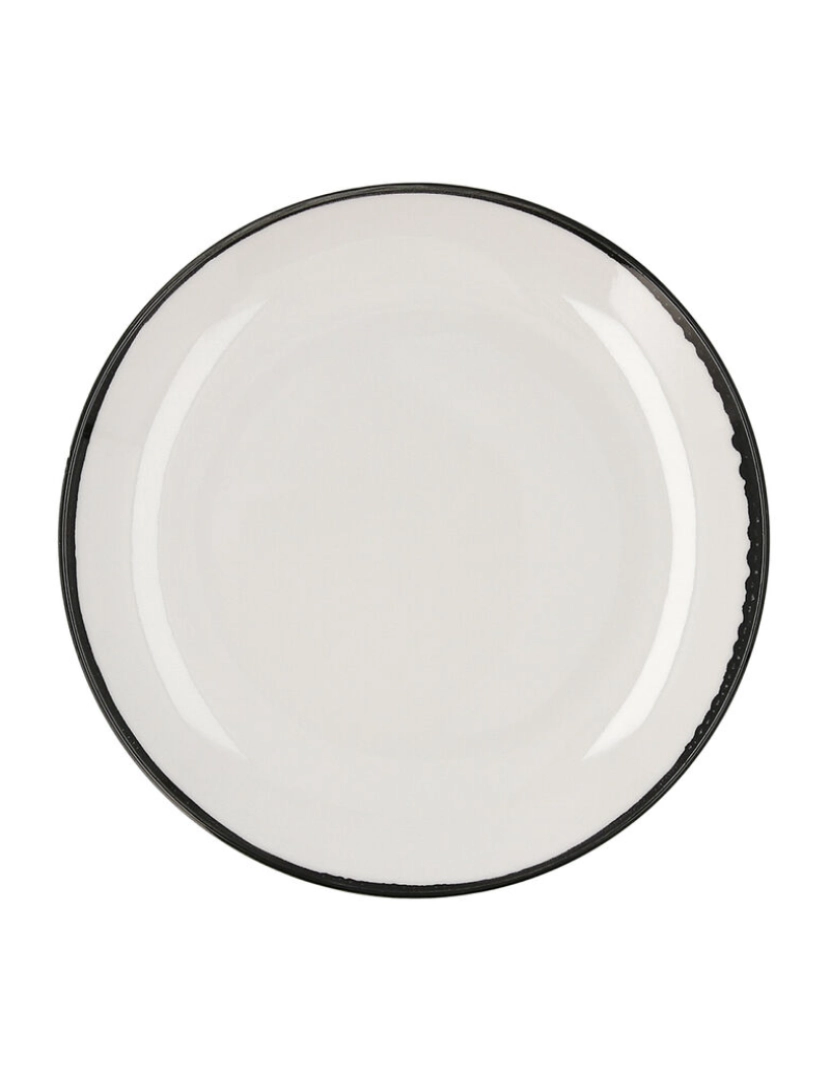 imagem de Prato de Jantar Ariane Vital Filo Branco Cerâmica Ø 27 cm (6 Unidades)2