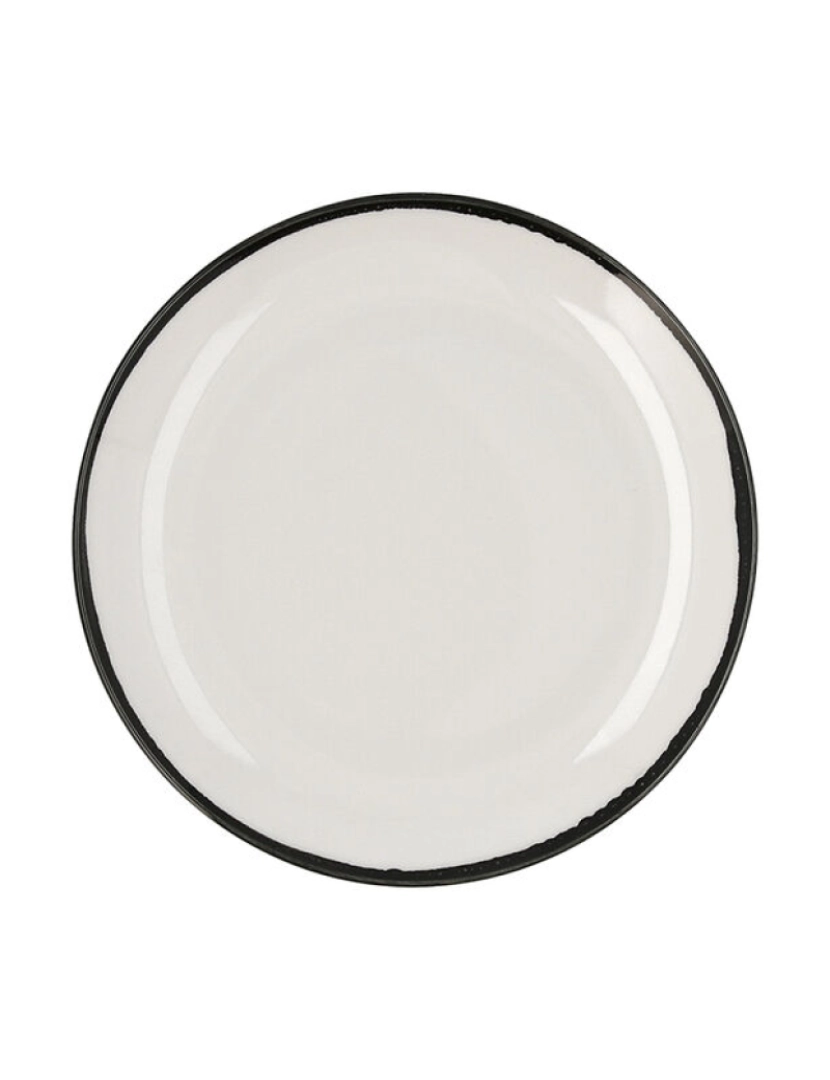 imagem de Prato de Jantar Ariane Vital Filo Branco Cerâmica Ø 21 cm (12 Unidades)2