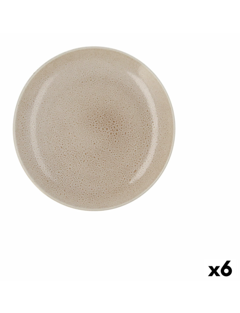 imagem de Prato de Jantar Ariane Porous Bege Cerâmica Ø 27 cm (6 Unidades)1