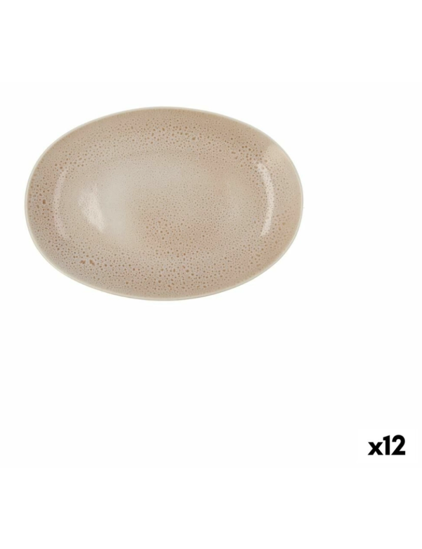 imagem de bandeja de aperitivos Ariane Porous Cerâmica Bege Ø 26 cm (12 Unidades)1