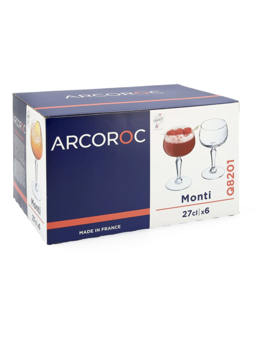 imagem de Conjunto de Copos Arcoroc Monti Transparente Vidro 6 Unidades 270 ml2