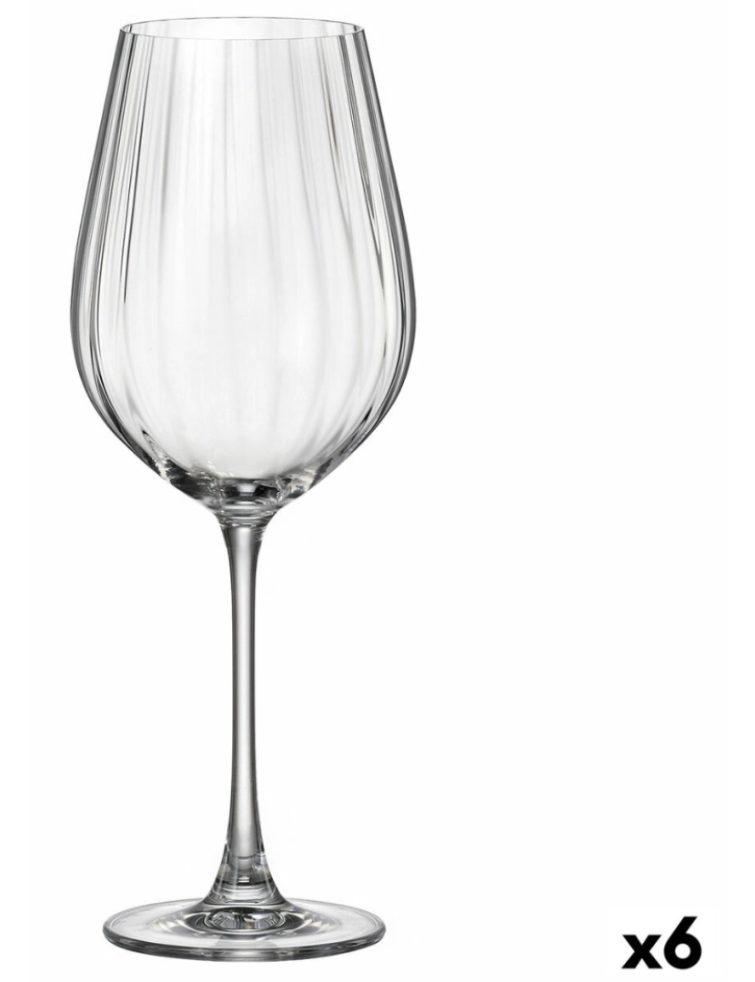Bohemia Crystal - Copo para vinho Bohemia Crystal Optic Transparente 650 ml 6 Unidades