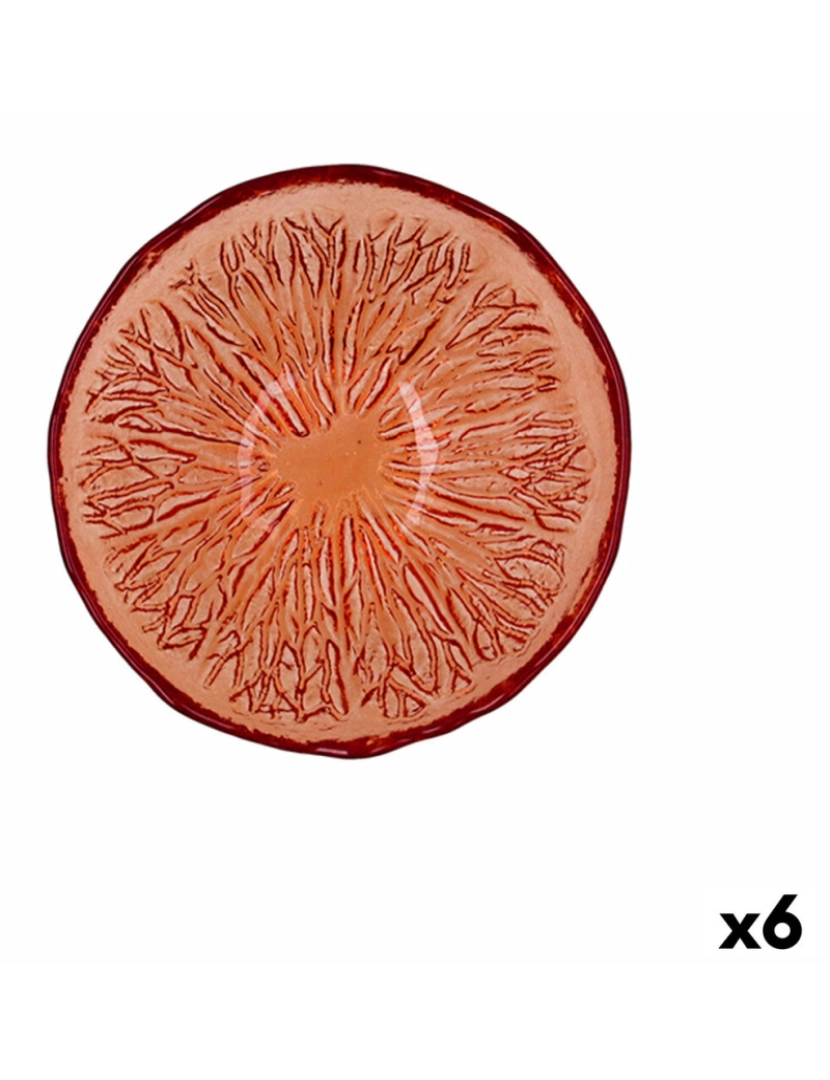 imagem de Tigela Quid Acid 15,5 x 5 cm Laranja Vidro (6 Unidades)1