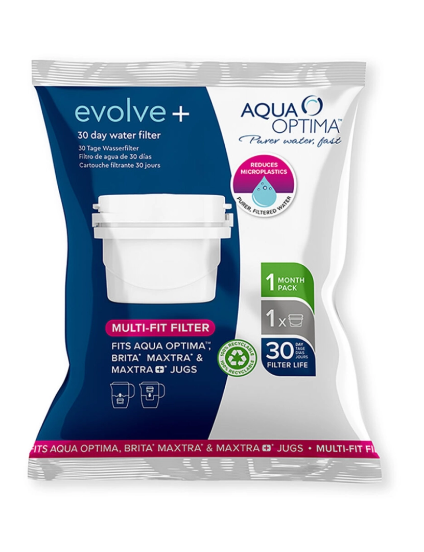 Aqua Optima - Filtro para Caneca Filtrante Aqua Optima Single Life Evolve