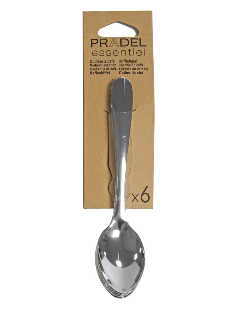 imagem de Conjunto de Colheres Pradel essentiel Ondine Sobremesa Aço Metal 18 cm (6 Unidades)2