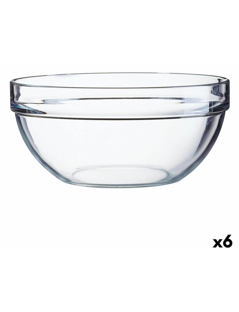 imagem de Saladeira Luminarc Transparente Vidro (20 cm) (6 Unidades)1