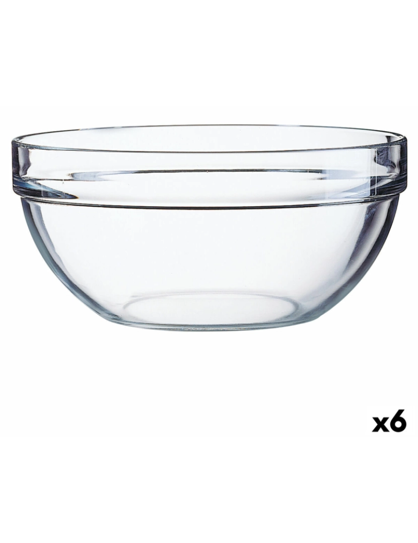 imagem de Saladeira Luminarc Transparente Vidro (Ø 26 cm) (6 Unidades)1