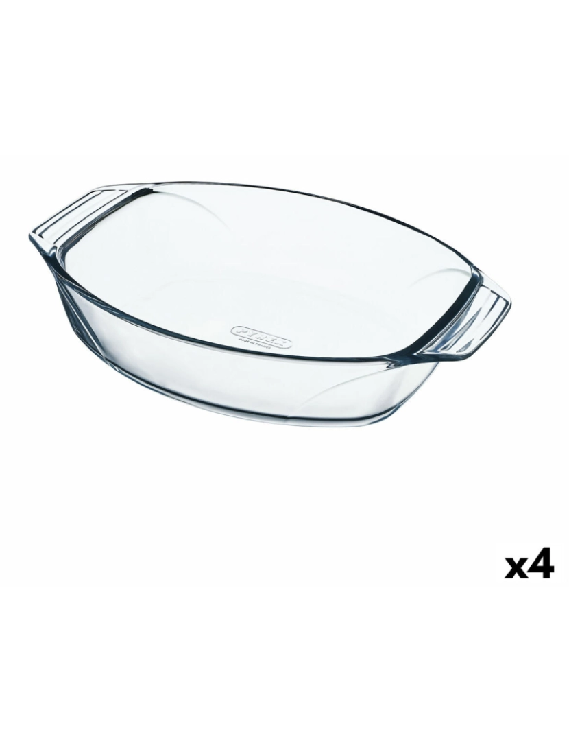 imagem de Recipiente de Cozinha Pyrex Irresistible Oval 30,3 x 20,8 x 6,8 cm Transparente Vidro (4 Unidades)1