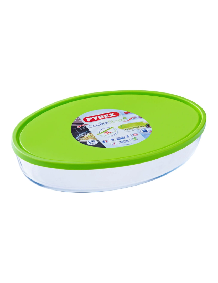 imagem de Lancheira Pyrex Cook & store Oval Transparente Silicone Vidro (3 L) (6 Unidades)2