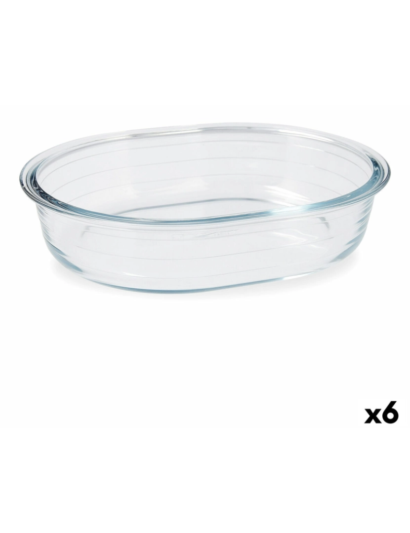 imagem de Recipiente de Cozinha Pyrex Classic Oval Transparente Vidro 25 x 20 x 6 cm (6 Unidades)1
