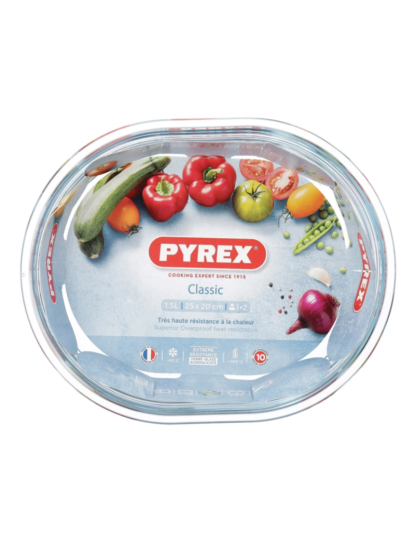 imagem de Recipiente de Cozinha Pyrex Classic Oval Transparente Vidro 25 x 20 x 6 cm (6 Unidades)3