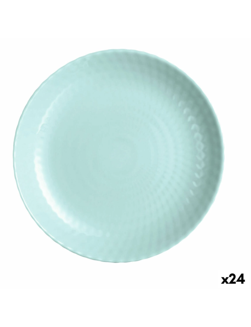 imagem de Prato de Jantar Luminarc Pampille Turquesa Turquesa Vidro 25 cm (24 Unidades)1